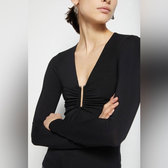 Jonathan Simkhai Madeline Hardware Top Black - Picture 6 of 15